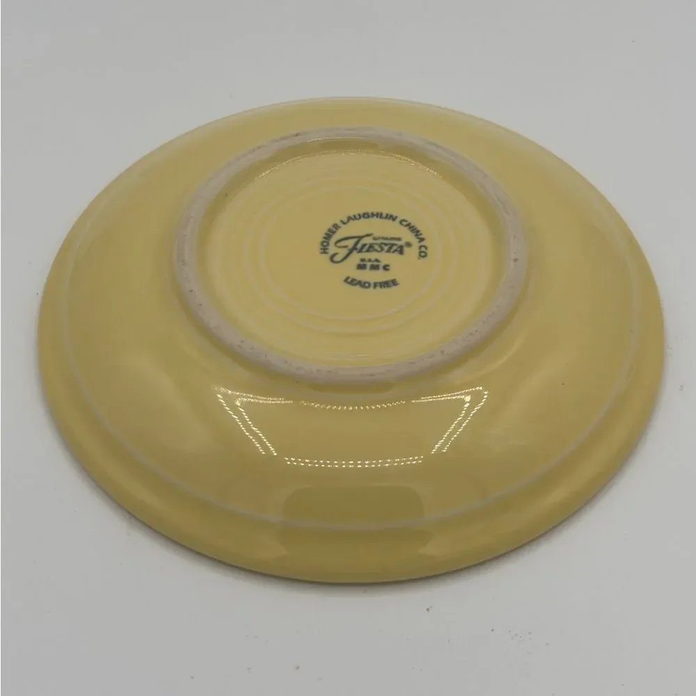 Fiestaware Yellow Teacup and Saucer Fiesta Retired Pale Yellow Tea Cup